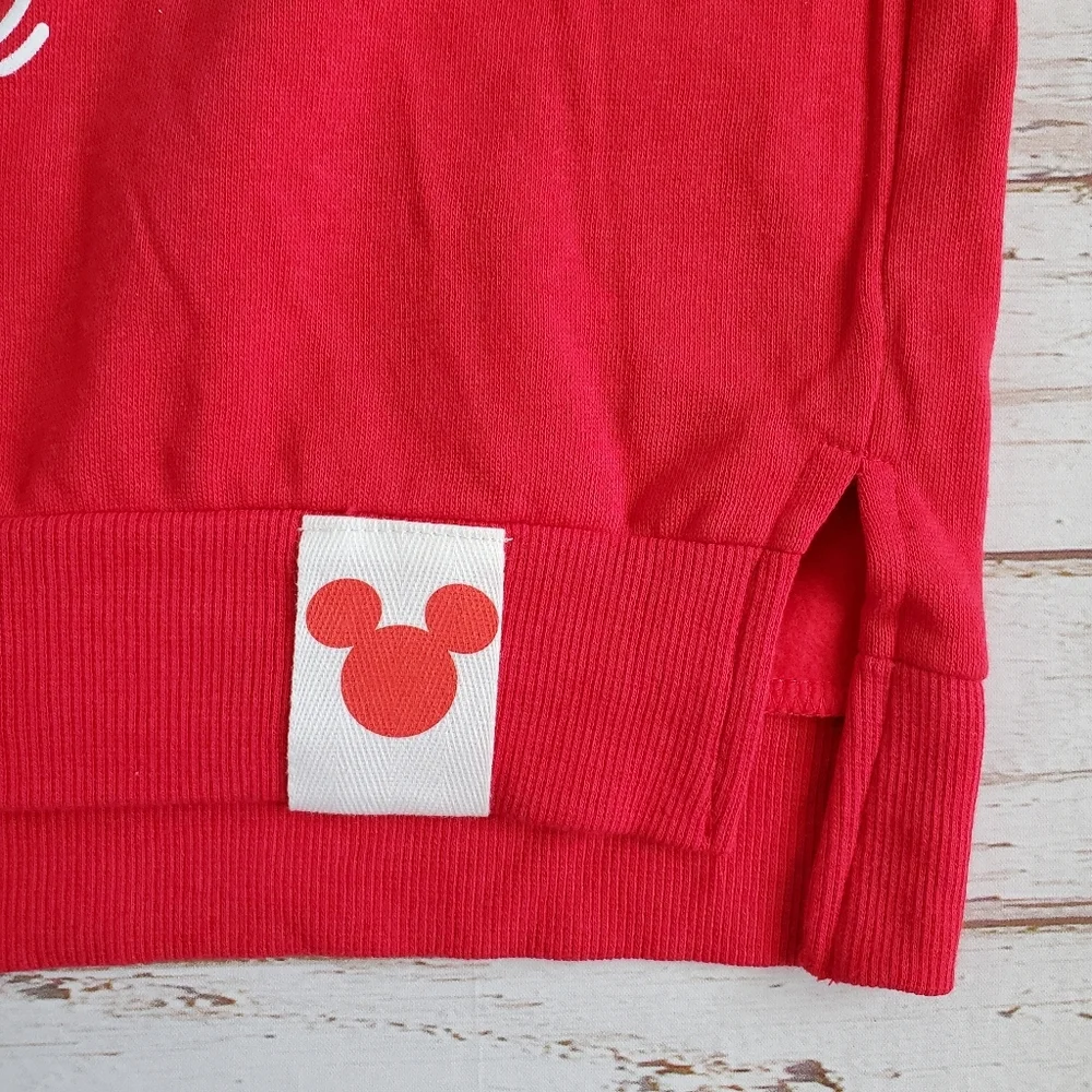 New Junior's Disney Mickey Mouse Red Sweatshirt Sizes Med. and XXL - Picture 5 of 9